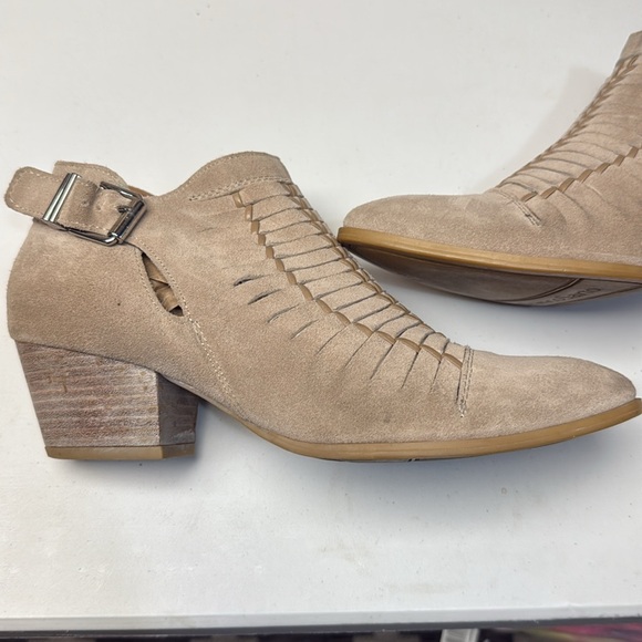 Franco Sarto Taupe Ankle Booties - Picture 4 of 5